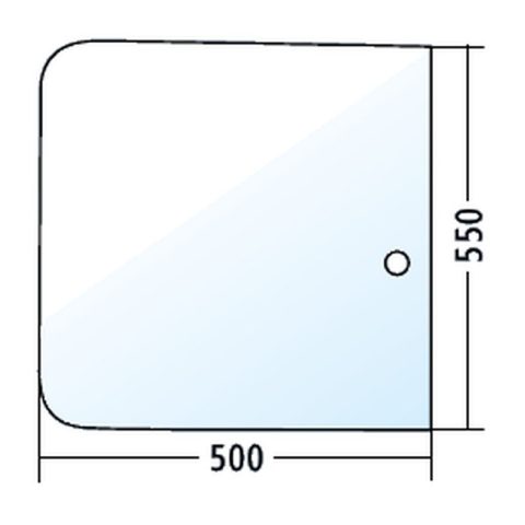 Cristal corredero para Dieteg F / FP / FPK 8000, transparente (280003135)