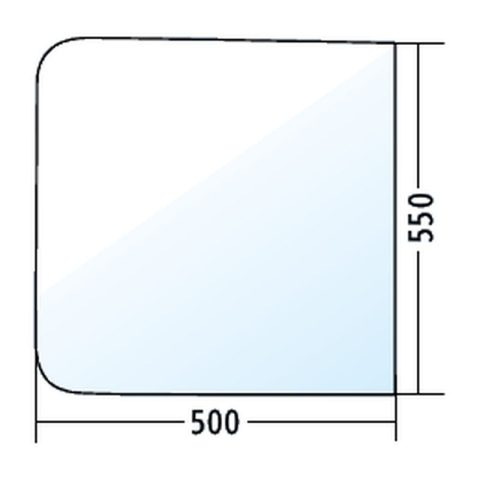 Cristal corredero para Dieteg F / FP / FPK 8000, transparente (280003136)
