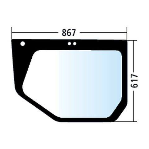 Luna inferior de la puerta para Caterpillar 311D, 312D, 314D, 315D, verde (346-8063)