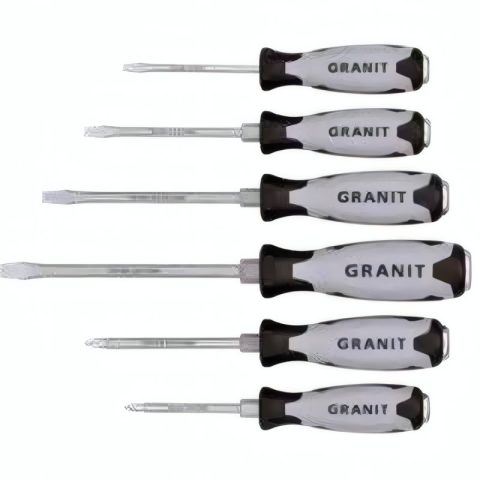 GRANIT BLACK EDITION Destornilladores con tapa de impacto