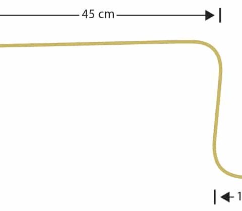 Pua derecha curva (92611)